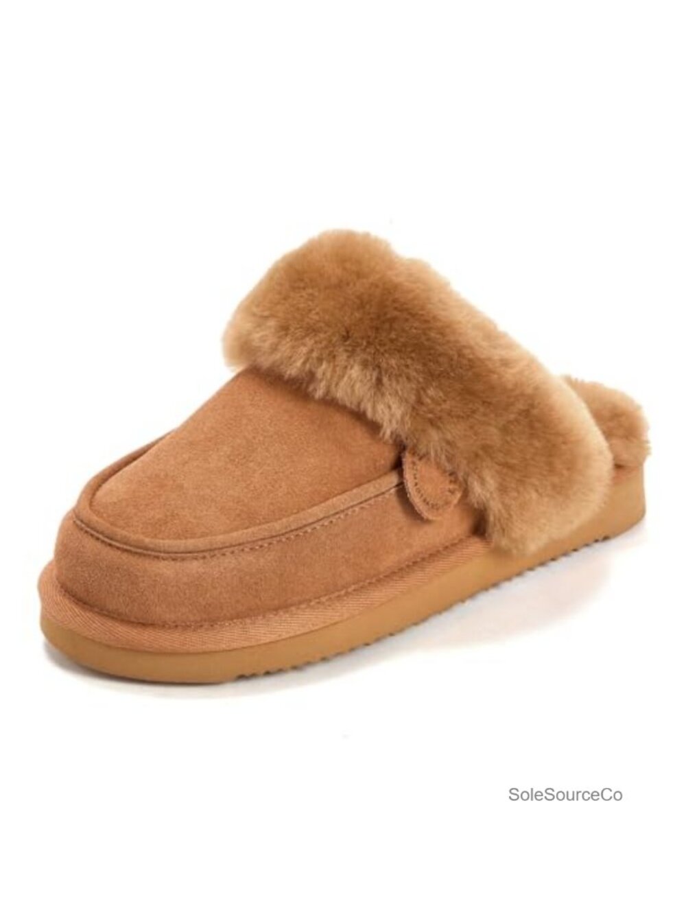 Genuine Shearling Scuff Slippers Women's Indoor Outdoor